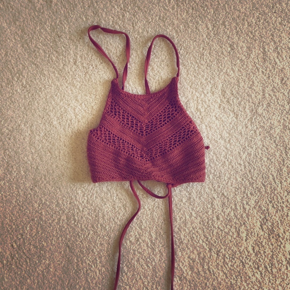 Halter bikini top